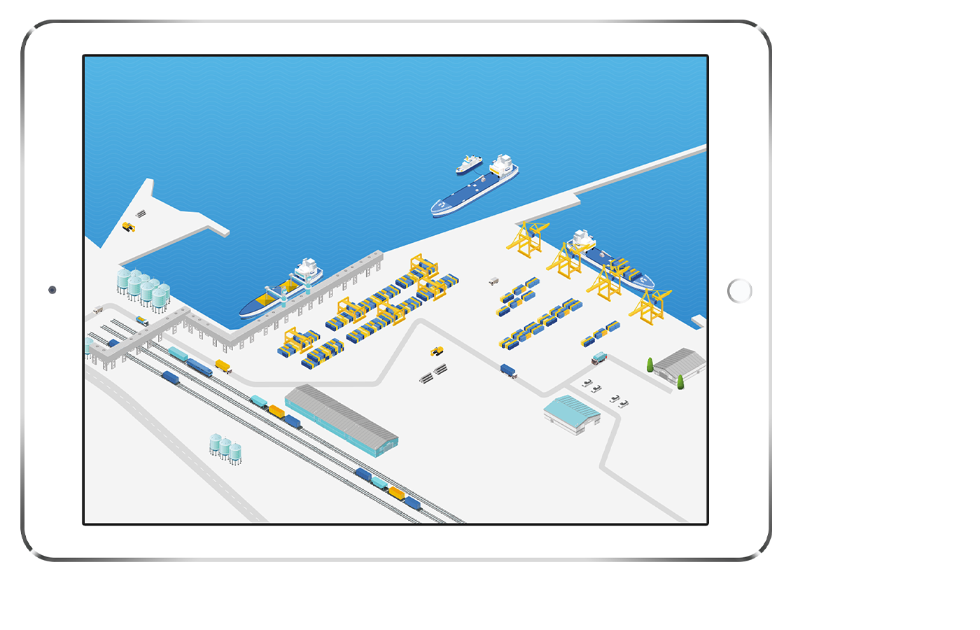 3D-модель порта ООО "ДелоПортс"